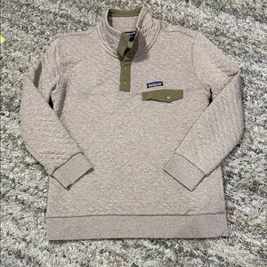 Patagonia WomensOrganic Cotton Quilt Snap-T® Pullover Sz Large